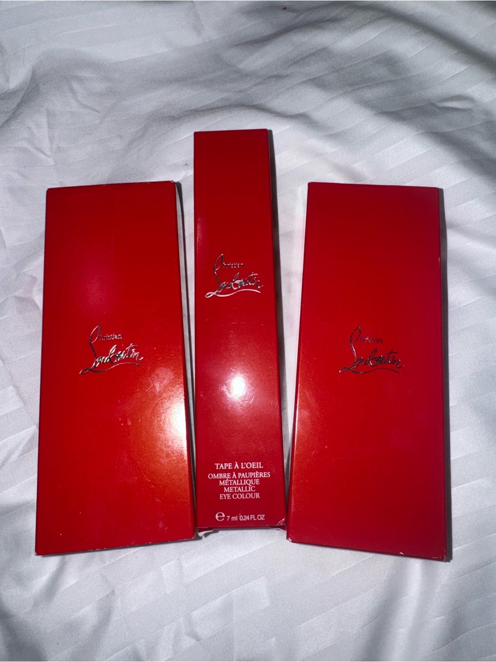 Christian Louboutin lipstick and eyeshadow bundle of 3